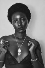 The Large Full Moon Mother of Pearl Necklace