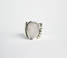 Rose Quartz Tear Drop Ring